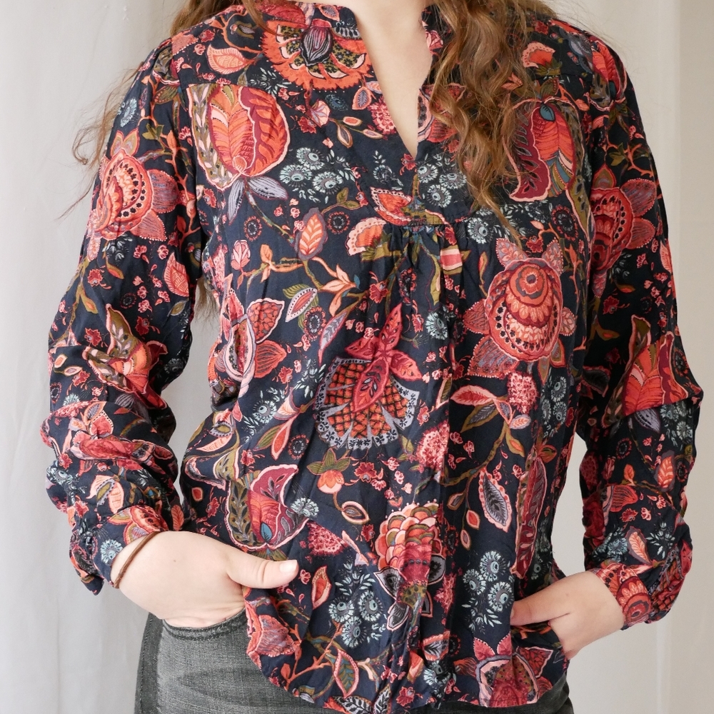 Jewel colored blouse